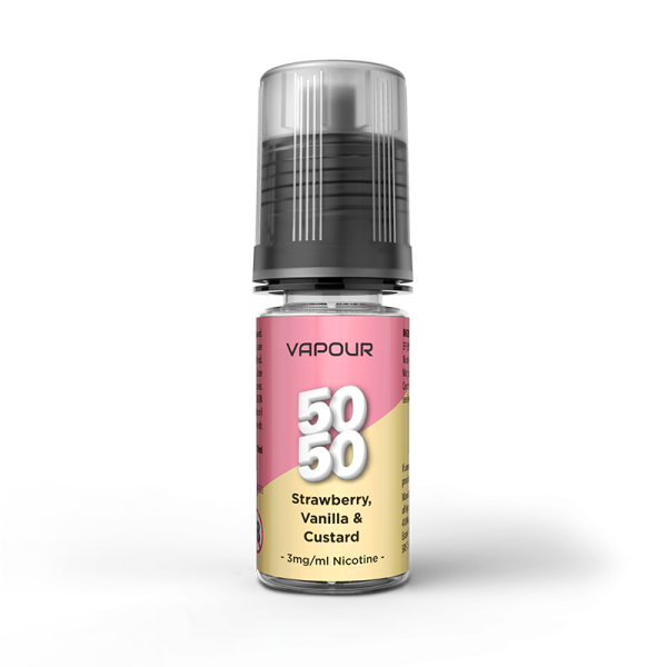 Vapour 5050 Strawberry Vanilla Custard E Liquid 10ml