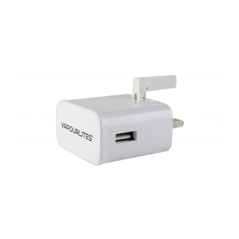 Vapour USB To 3 Pin Slimline Mains Wall Charger