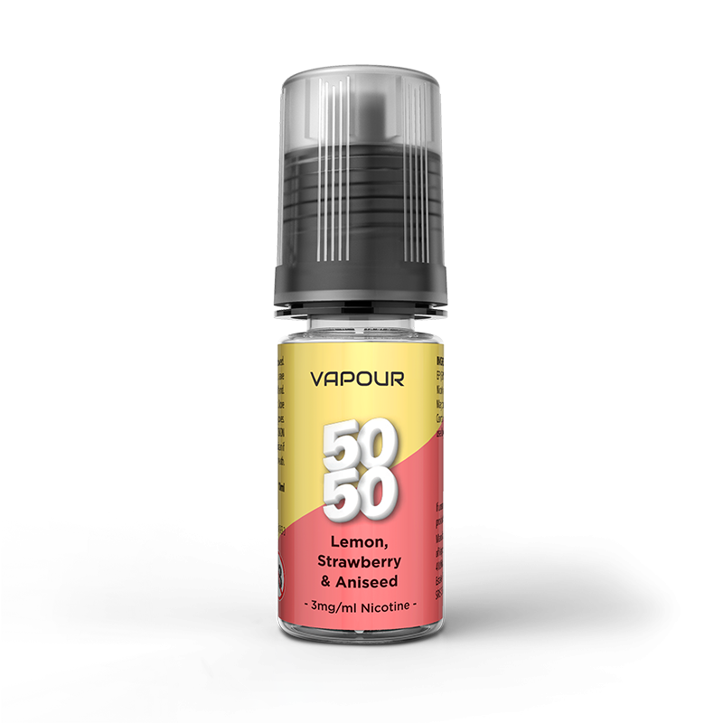 Vapour 5050 Lemon Strawberry and Aniseed E Liquid 10ml