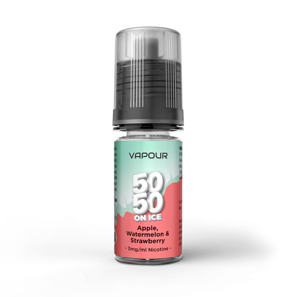 Vapour 5050 Apple Strawberry Watermelon On Ice E Liquid 10ml