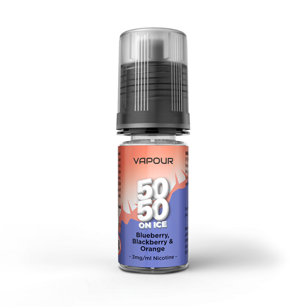 Vapour 5050 Blackberry Blueberry Orange On Ice E Liquid 10ml