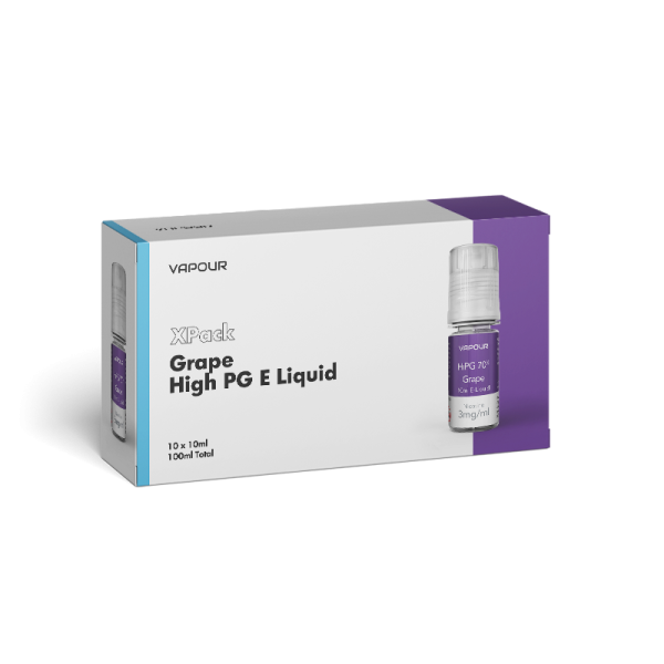 XPack Vapour High PG Grape 18mg E Liquid 100ml **LIMITED TIME OFFER**
